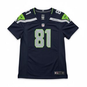 Golden Tate #81 Seahawks Nike Stitched Women’s Jersey Navy Size XL